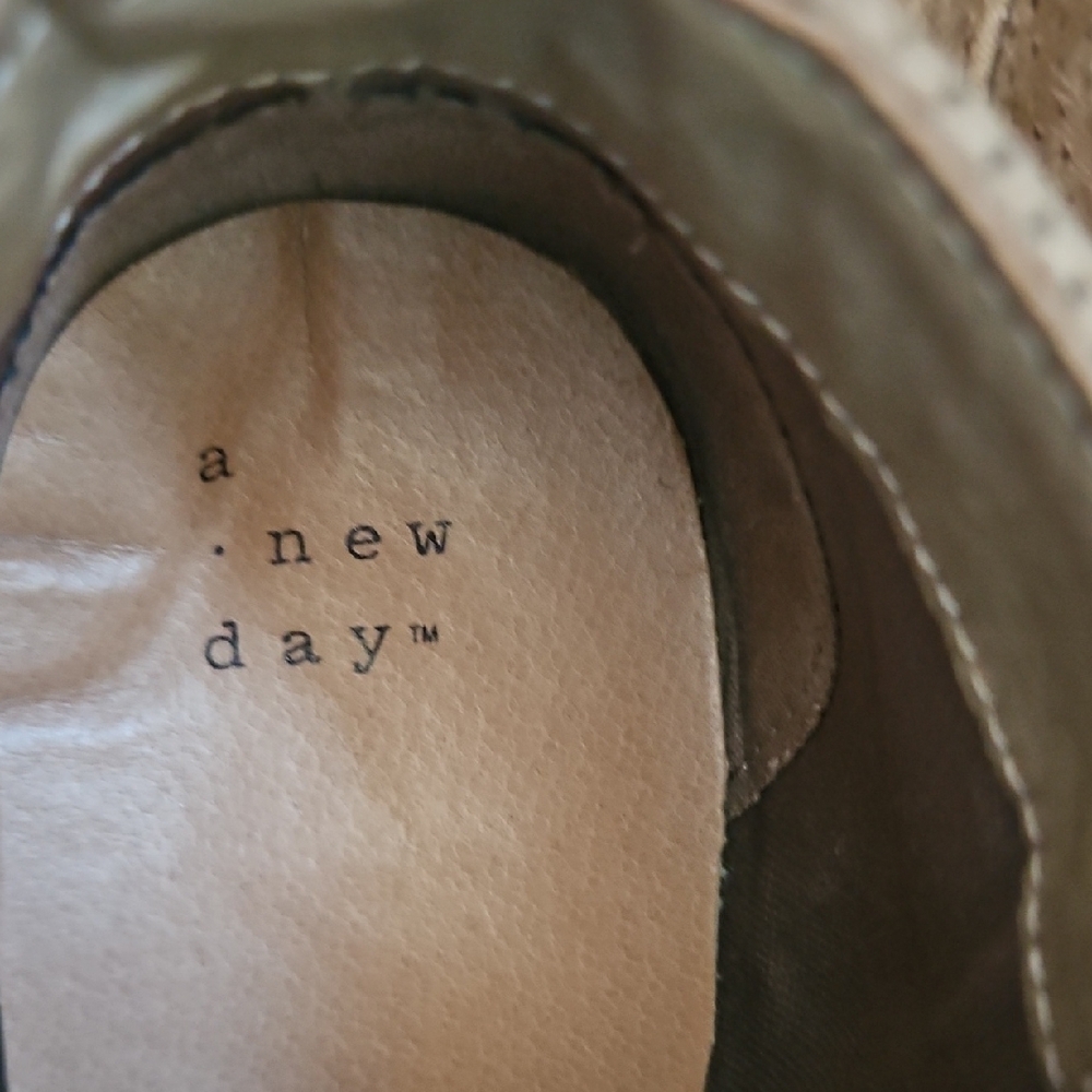 A New Day Tan Wedge Shoes - Picture 2 of 5
